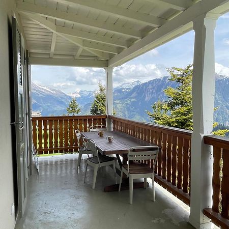 Charmant Appartement Au Vagabond Leysin Bagian luar foto