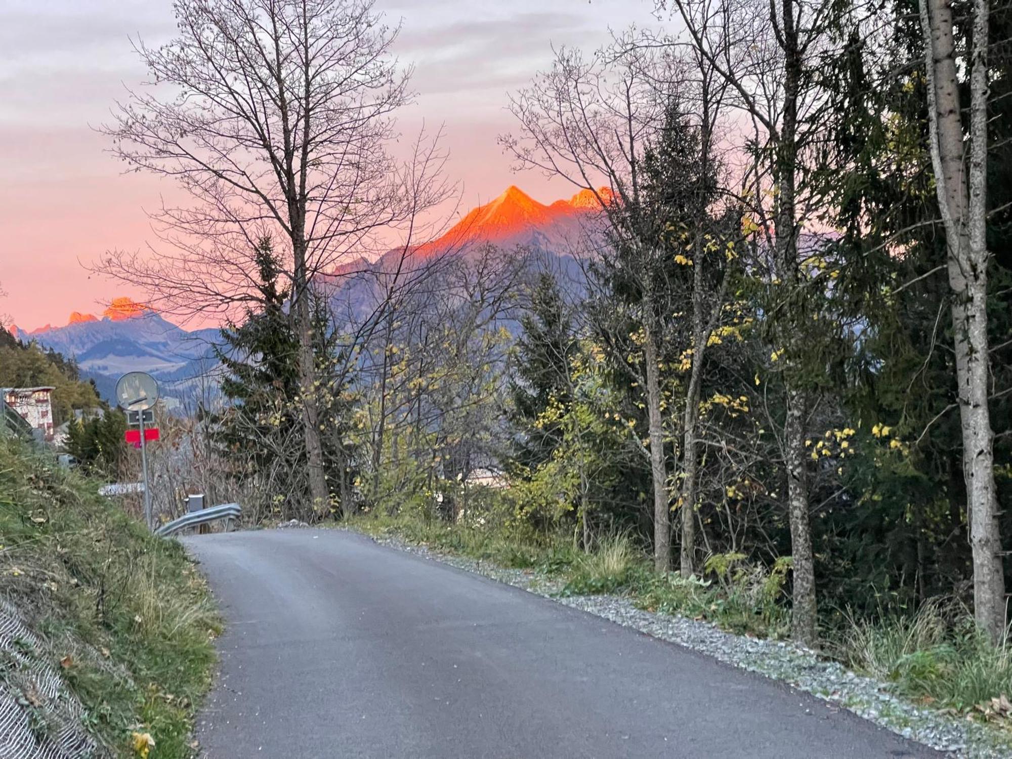 Charmant Appartement Au Vagabond Leysin Bagian luar foto