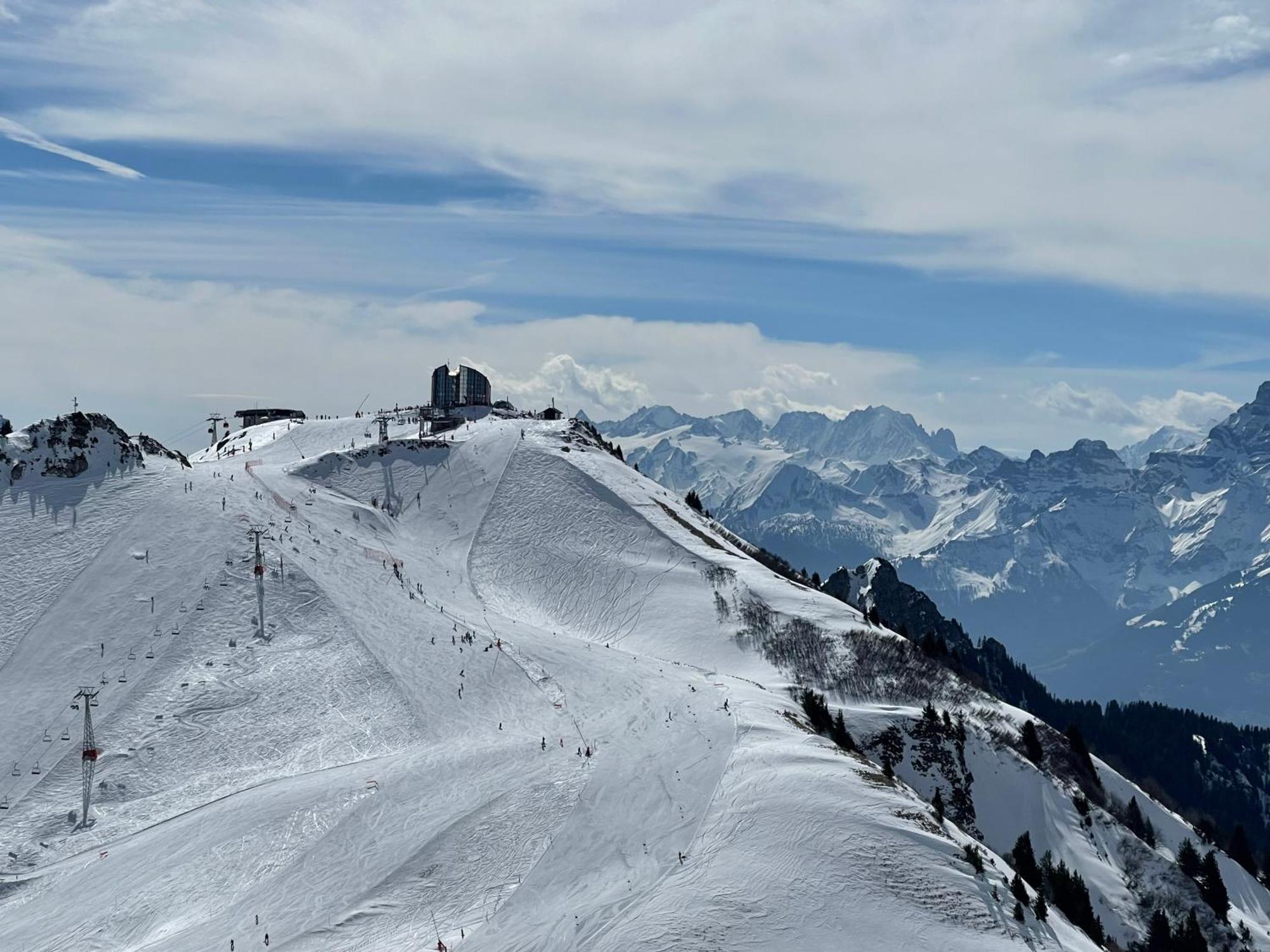 Charmant Appartement Au Vagabond Leysin Bagian luar foto