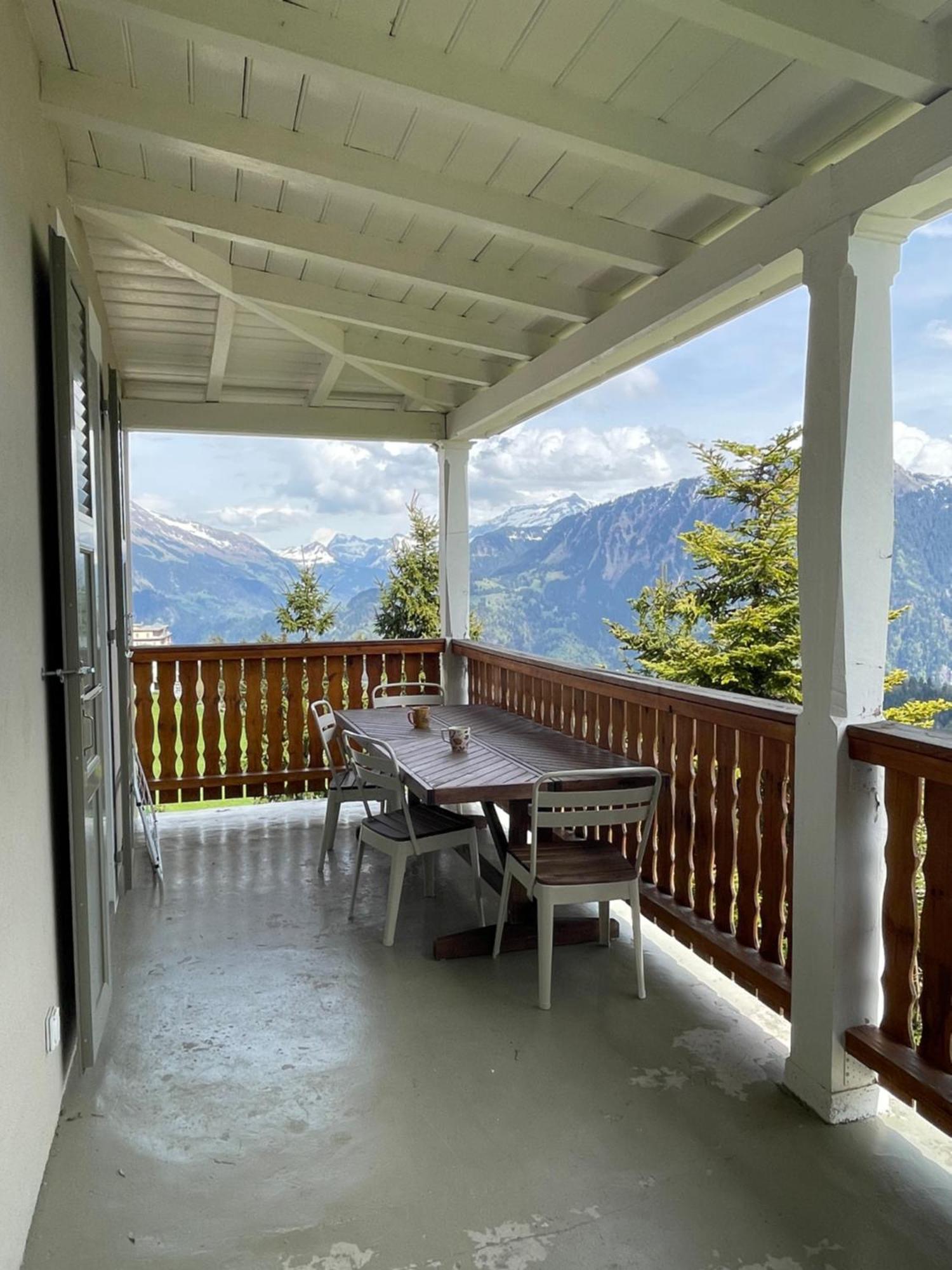 Charmant Appartement Au Vagabond Leysin Bagian luar foto